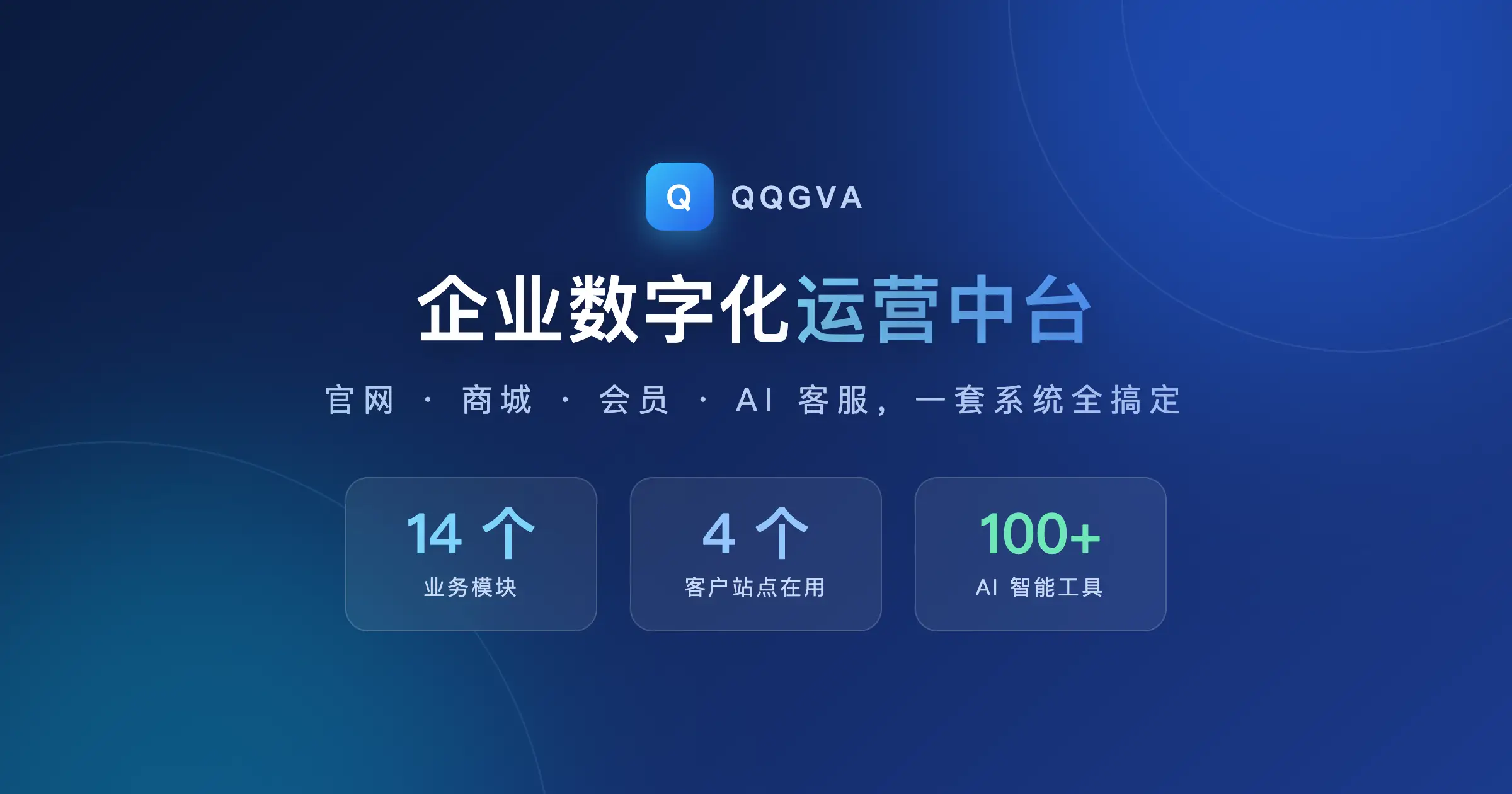 官网、商城、会员、AI 客服，一套系统全搞定——QQGVA 企业数字化运营中台